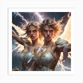 Two Angels Art Print