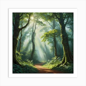 Forest Path 10 Art Print