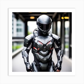 Futuristic Soldier 5 Art Print