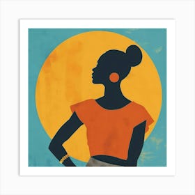 Silhouette Of A Woman 28 Art Print