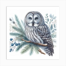 Great Grey Owl 1 Art Print