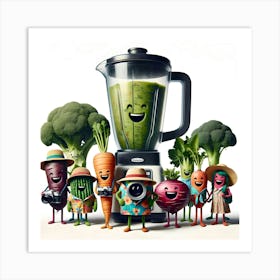 V8 Vegetable crew Art Print