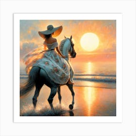 Creative Horse Beauty Illustration Nr 239 Art Print