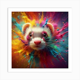 Ferret Painting Art Print