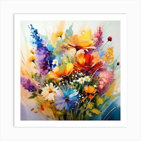 Flowers In A Vase 7 Art Print