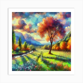 Landscape Painting Art Print