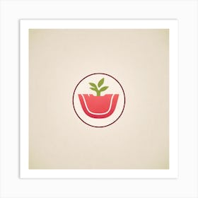 Flower In A Pot Art Print