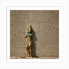 Egyptian Statue Art Print