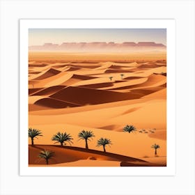 Sahara Desert Landscape 2 Art Print