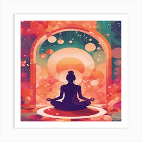 Meditating Buddha Art Print