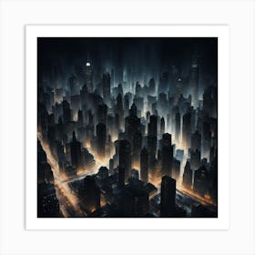 Futuristic Cityscape 9 Art Print