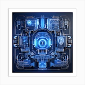 Futuristic Spaceship 9 Art Print