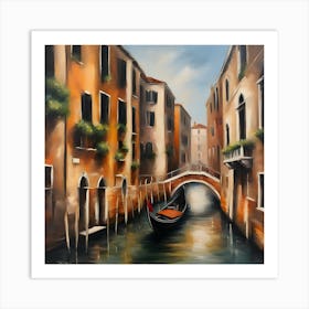 Gondola In Venice Art Print