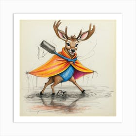 Deer! 61 Art Print