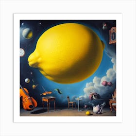 Lemon In The Sky Art Print