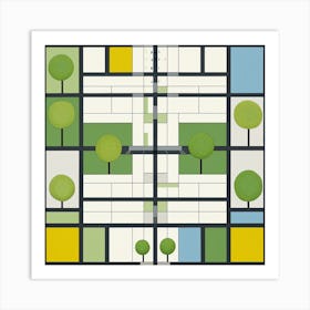 Squares And Rectangles Art Print
