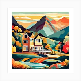 House In The Mountains 2 Art Print