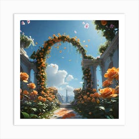 Rose Garden 1 Art Print