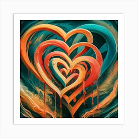 Heart Of Love 1 Art Print