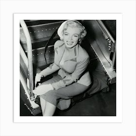 Film Actress Marilyn Monroe Says Hello Art Print