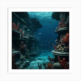 Underwater City Art Print