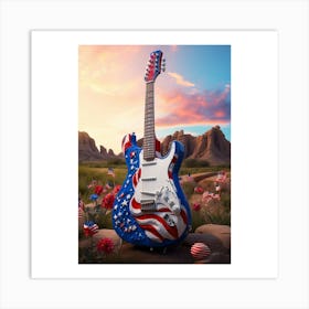 Red, White, and Blues 4 Art Print