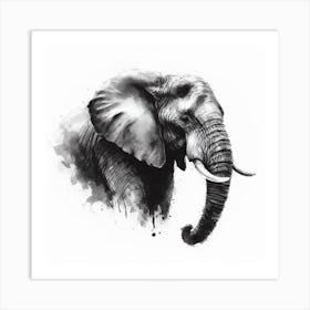 Elephant Canvas Print 1 Art Print