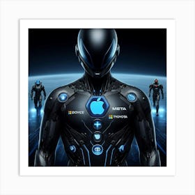 Androids And Aliens Art Print