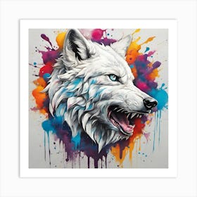 White Wolf Art Print