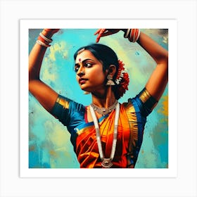 Indian Dancer 2 Art Print