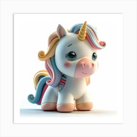 Cute Unicorn 836 Art Print