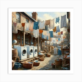 Laundromat Art Print