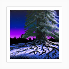 Icy Tree 001 Art Print