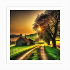 Sunset In The Countryside 24 Art Print