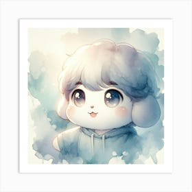 Cute Kawaii Boy Art Print