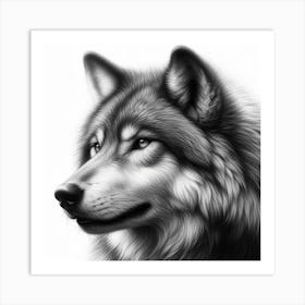 Grey wolf 6 Art Print