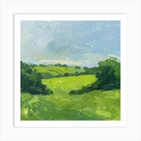 Green Fields Art Print