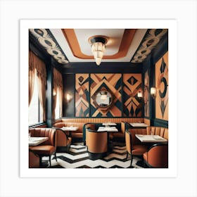 Deco Dining Room 4 Art Print