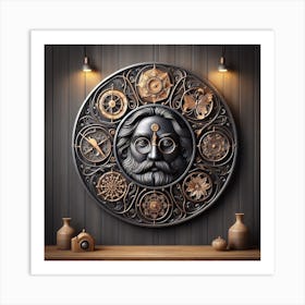 Clock wall art Art Print