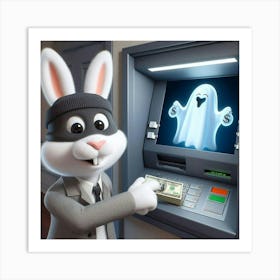 Ghost Bunny Art Print