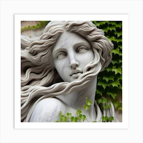 Statue Of A Woman Art Print