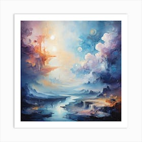 Abstract Landscape Painting Art Print