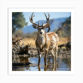 Mule Deer Art Print