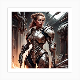 Sci-Fi Warrior Art Print