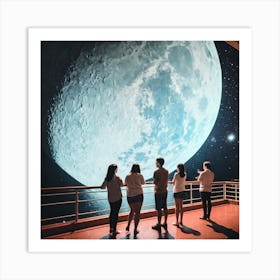 Moon And The Stars 25 Art Print