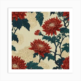 Chrysanthemums Art Print