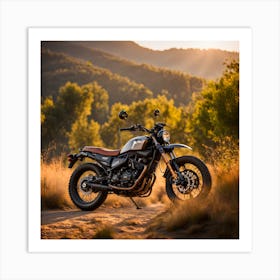 Yamaha Scrambler Art Print