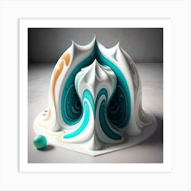 Swirling Ice Cream Art Print