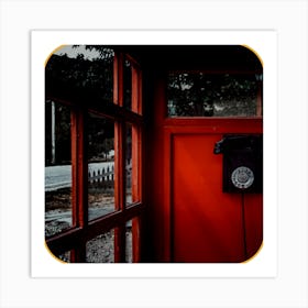 Red Telephone Booth Art Print