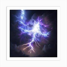 Lightning In The Sky 1 Art Print